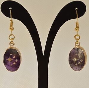 Amethyst Star earrings